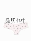 【Victoria's Secret PINK/ヴィクトリアシークレットピンク】Scallop No-Show Thong ショーツ(XS)：ローズハート