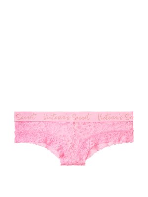 画像1: 【Victoria's Secret/ヴィクトリアシークレット】Script Logo Cheeky Panty ショーツ(XS)：スイートロゼット