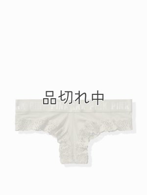 画像2: 【Victoria's Secret PINK/ヴィクトリアシークレットピンク】Lace Logo Cheekster ショーツ(XS)：シェールグリーン