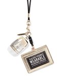 ★50％OFF★2690円→1345円【Bath&BodyWorks】ネックストラップ＆IDケース付き☆ミニハンドジェルホルダー：ウェアラブルゴールドIDカード