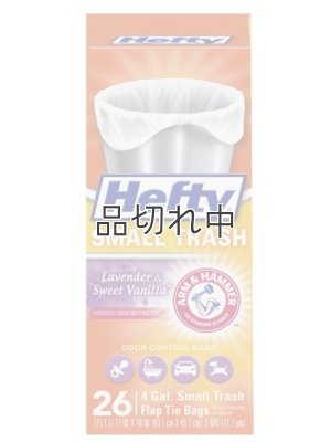 画像1: 【Hefty】香り付きゴミ袋★4ガロン(15L)×26枚：ラベンダー＆スイートバニラ