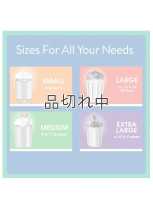 画像3: 【Great Value】香り付きゴミ袋★13ガロン(49L)×40枚：ミント(ひも付き)