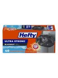 【Hefty】香り付きゴミ袋★13ガロン(49L)×40枚：クリーンバースト ブラック(ひも付き)