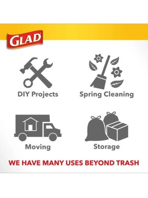 画像4: 【GLAD】香り付きゴミ袋★13ガロン(49L)×20枚：クロロックス レモンフレッシュ(ひも付き)