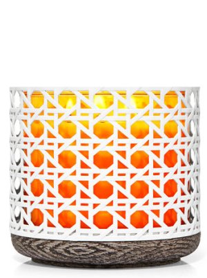 画像1: ◆50％OFF◆クリアランスセール5690円→2845円【Bath&BodyWorks】3wickキャンドルホルダー：White Caned