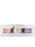 ●20％OFF●1980円→1584円【YANKEE CANDLE/ヤンキーキャンドル】1-wickガラスキャンドル（1.3oz）3個セット：ピンクサンド・ココナッツビーチ・ライラックブロッサム