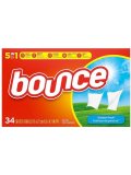 【Bounce/バウンス】ドライヤーシート(34枚入り)：アウトドアフレッシュ
