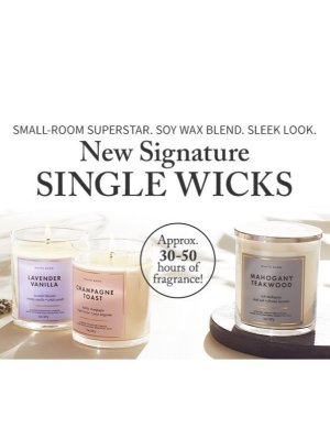 画像2: 【Bath&BodyWorks】シグネチャー1-wickキャンドル（8oz）：スイートキウイ＆スターフルーツ