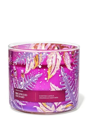 画像1: 【Bath&BodyWorks】3-wickキャンドル（14.5oz）：バーチウッドオーチャード