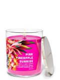 【Bath&BodyWorks】シグネチャー1-wickキャンドル（8oz）：ピンクパイナップルサンライズ