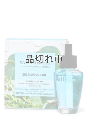 画像1: 【Bath&BodyWorks】Wallflowers詰替リフィル(2個入り)：ユーカリレイン