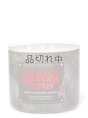 画像1: ★4780円→3824円★【Bath&BodyWorks】3-wickキャンドル（14.5oz）：Eddie's Leather Jacket（エディのレザージャケット）