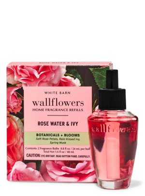 画像1: 【Bath&BodyWorks】Wallflowers詰替リフィル(2個入り)：ローズウォーター＆アイビー