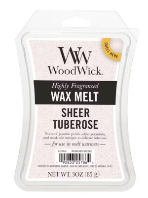 画像1: 【WoodWick/ウッドウィック】ワックスメルト6P入り(3oz)：シアーチュベローズ