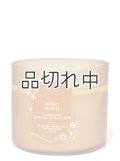 【Bath&BodyWorks】3-wickキャンドル（14.5oz）：メリークッキー