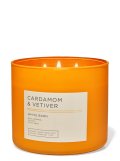 【Bath&BodyWorks】3-wickキャンドル（14.5oz）：カルダモン＆ベチバー