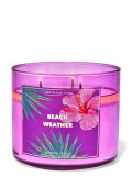 【Bath&BodyWorks】3-wickキャンドル（14.5oz）：ビーチウェザー