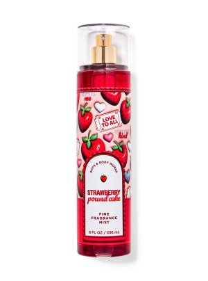 画像1: 【Bath&BodyWorks】ファインフレグランスミスト：ストロベリーパウンドケーキ