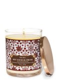 【Bath&BodyWorks】シグネチャー1-wickキャンドル（8oz）：ホットココア＆クリーム(デザイン選択可)