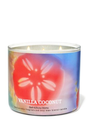 画像1: 【Bath&BodyWorks】3-wickキャンドル（14.5oz）：バニラココナッツ