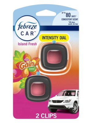 画像1: 【USファブリーズ】車用芳香剤(2個入り)：GAIN ゲインアイランドフレッシュ