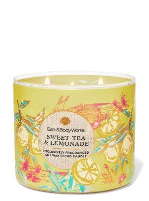 画像1: 【Bath&BodyWorks】3-wickキャンドル（14.5oz）：スイートティー＆レモネード