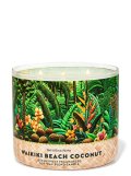 【Bath&BodyWorks】3-wickキャンドル（14.5oz）：ワイキキビーチココナッツ
