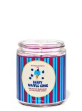 【Bath&BodyWorks】1-wickキャンドル（7oz）：ブルーベリーワッフルコーン