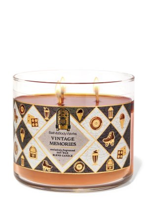 画像1: 【Bath&BodyWorks】3-wickキャンドル（14.5oz）：ヴィンテージメモリーズ