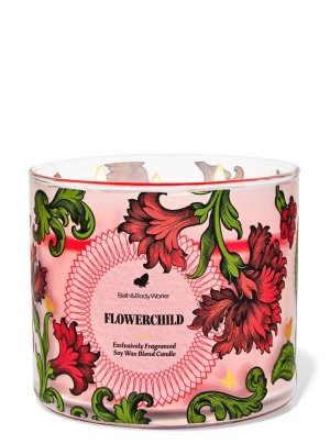 画像1: 【Bath&BodyWorks】3-wickキャンドル（14.5oz）：フラワーチャイルド