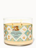 【Bath&BodyWorks】3-wickキャンドル（14.5oz）：レモンエスプレッソツイスト