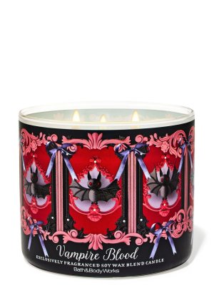 画像1: 【Bath&BodyWorks】3-wickキャンドル（14.5oz）：Vampire Blood（ヴァンパイアブラッド）