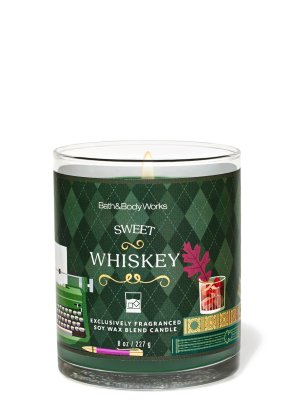画像1: 【Bath&BodyWorks】シグネチャー1-wickキャンドル（8oz）：スイートウィスキー