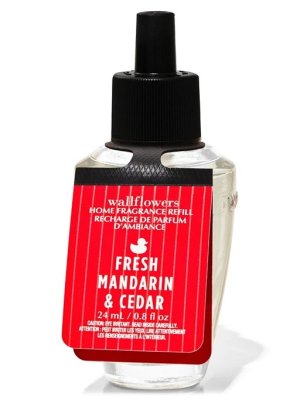画像1: 【Bath&BodyWorks】Wallflowers詰替リフィル：フレッシュマンダリン＆シダー
