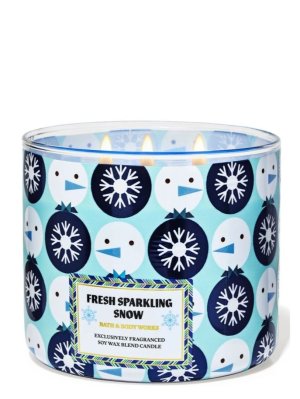 画像1: 【Bath&BodyWorks】3-wickキャンドル（14.5oz）：フレッシュスパークリングスノー