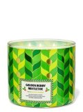 【Bath&BodyWorks】3-wickキャンドル（14.5oz）：ゴールデンベリーミスルトー