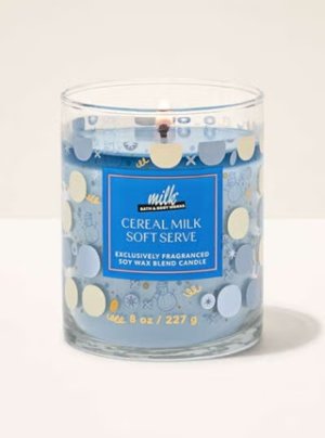 画像2: 【Bath&BodyWorks】シグネチャー1-wickキャンドル（8oz）：シリアルミルクソフトサーブ