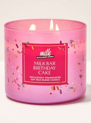 画像1: 【Bath&BodyWorks】3-wickキャンドル（14.5oz）：ミルクバーバースデーケーキ