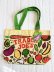 画像1: 【Trader Joe's/トレーダージョーズ】エコバッグ：フルーツ＆ベジタブル (1)