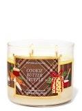 【Bath&BodyWorks】3-wickキャンドル（14.5oz）：クッキーバタートリュフ