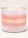 【Bath&BodyWorks】3-wickキャンドル（14.5oz）：ピュアワンダー