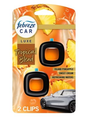 画像1: 【USファブリーズ】車用芳香剤(2個入り)：トロピカルブレンド