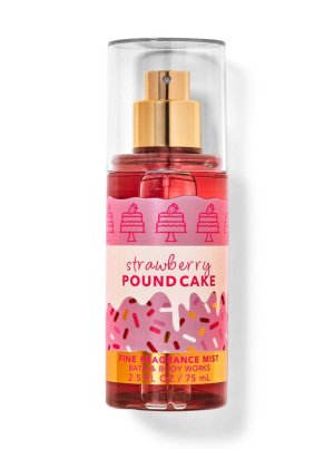 画像1: 【Bath&BodyWorks】トラベルサイズファインフレグランスミスト：ストロベリーパウンドケーキ