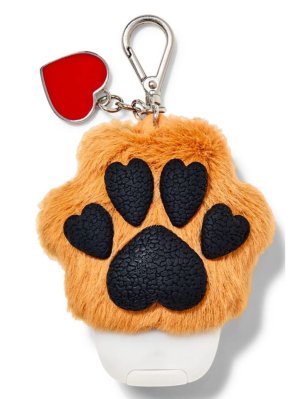 画像2: 【Bath&BodyWorks】ミニハンドジェルホルダー：Brown Heart Paw with Charm (ブラウンハートパウ)