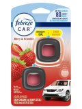 【USファブリーズ】車用芳香剤(2個入り)：ベリー＆ブランブル