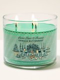 【Bath&BodyWorks】3-wickキャンドル（14.5oz）：バニラバターミント