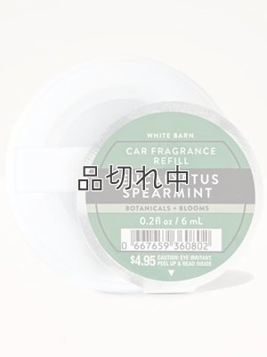画像1: 【Bath&BodyWorks】カーフレグランス詰替リフィル：ユーカリスペアミント