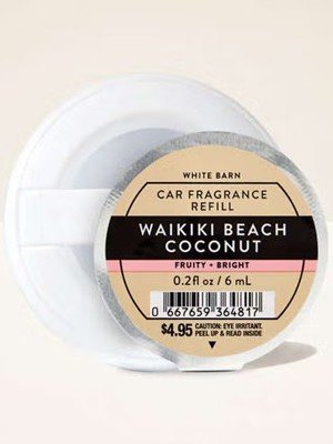 画像1: 【Bath&BodyWorks】カーフレグランス詰替リフィル：ワイキキビーチココナッツ