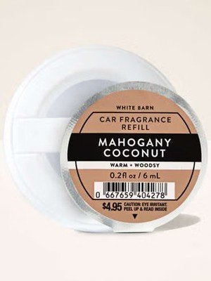 画像1: 【Bath&BodyWorks】カーフレグランス詰替リフィル：マホガニーココナッツ