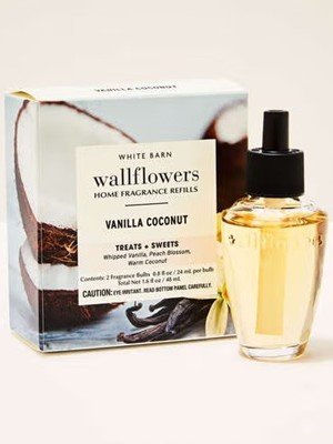 画像1: 【Bath&BodyWorks】Wallflowers詰替リフィル(2個入り)：バニラココナッツ